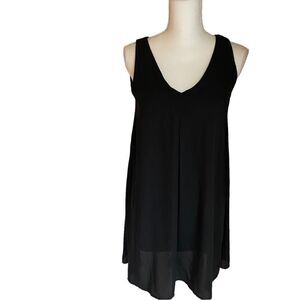 Final Touch Black Free Flowing Lined Dress Size Small